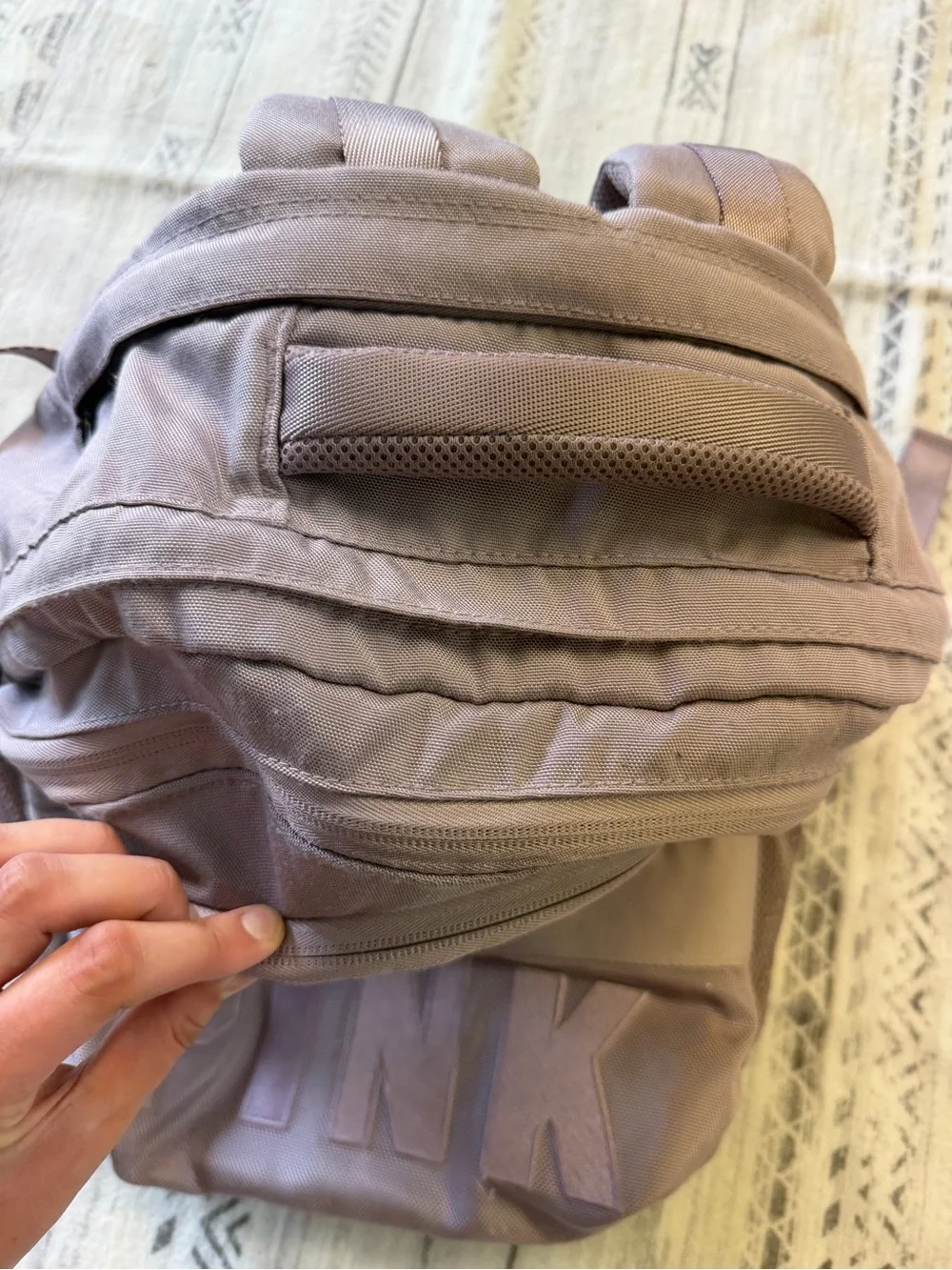 PINK Victoria's Secret Dusty Rose Logo Backpack